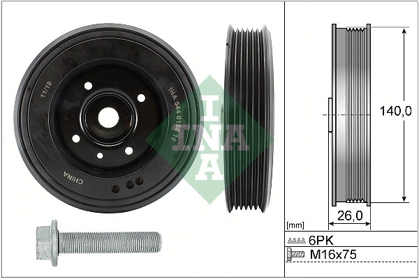 Belt Pulley Set, crankshaft